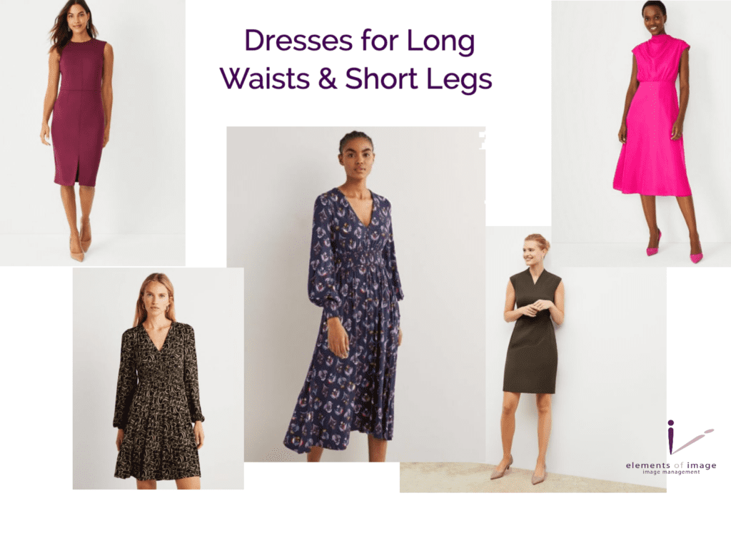 A variety of dresses to make your short legs look long