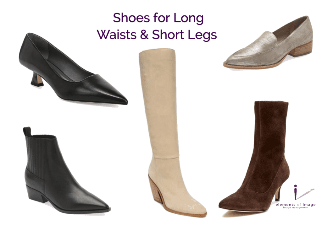 A variety of shoes to make your short legs look long